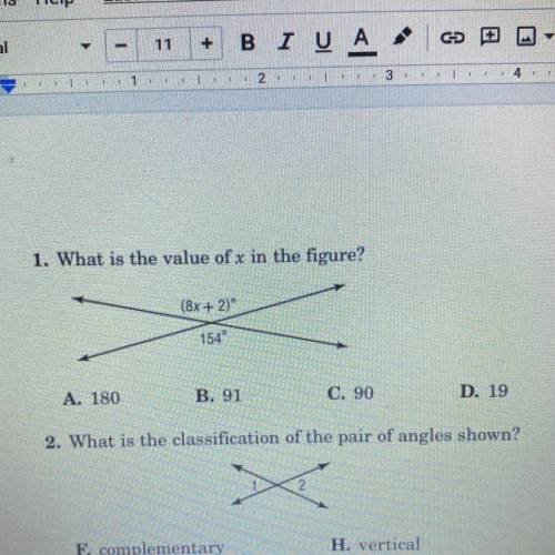What is the value of x in the figure? 
15 points !!
