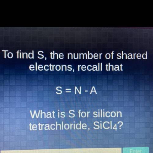Please help me :(

To find S, the number of shared electrons, recall that
S=N-A
What is S for sili