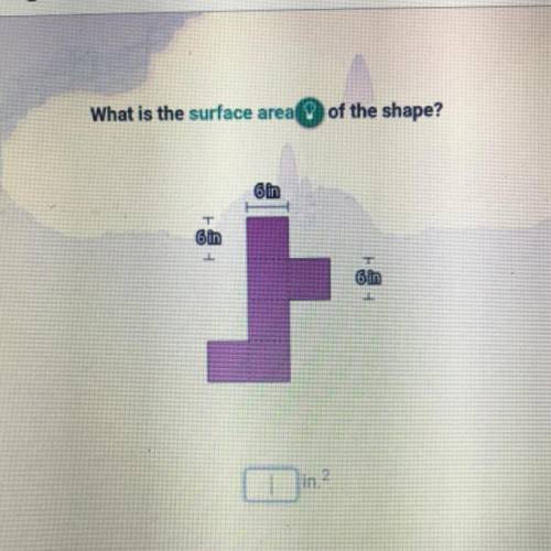 What is the surface area of this shape