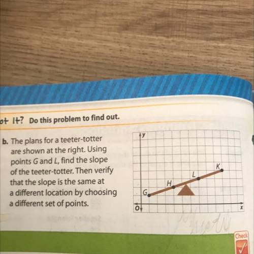 Got It? Do this problem to find out.

y
K
b. The plans for a teeter-totter
are shown at the right.