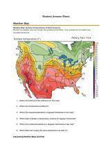 Weather Map: Surface Temperatures of North America

Review the weather map and answer the question