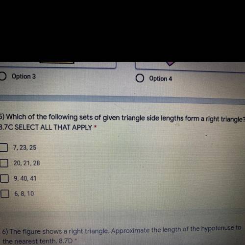 Can someone help me find the right triangle