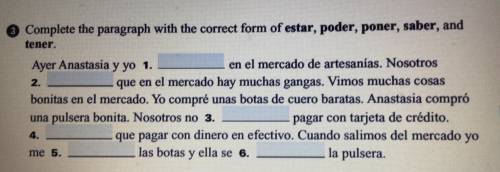 Help! Spanish! (I keep getting the answers wrong)