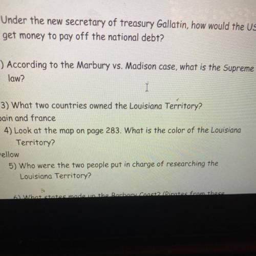 Answer the question

Please give this a legit effort
1) Under the new secretary of treasury Gallat