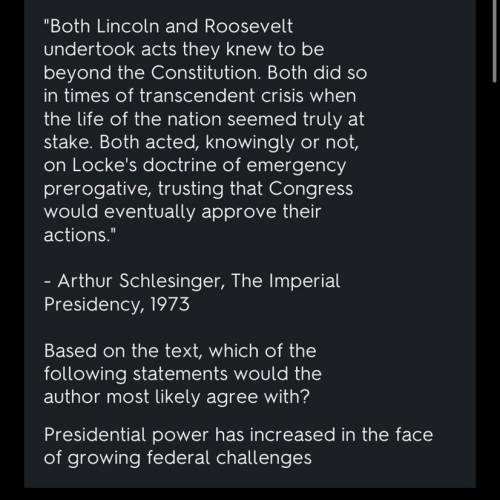Use the passage below to answer the following question.

“Both Lincoln and Roosevelt undertook acts