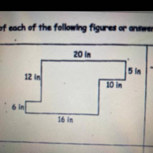 What's the area of this figure
