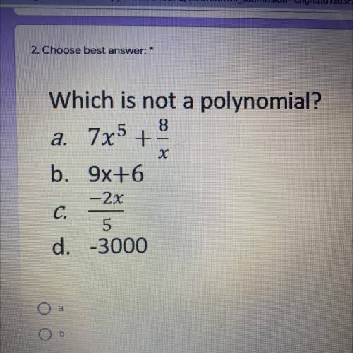 Please help I’m not too good with polynomials