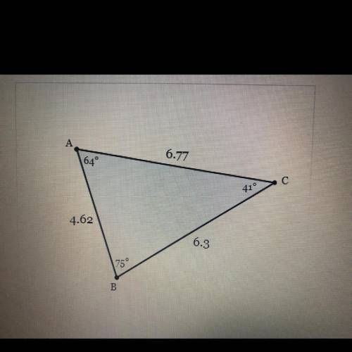 Determine the type of triangle that is drawn.