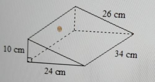What is the surface area of the given figure?

A.2,520 cm2B.2,792 cm2C.4,080 cm2 D.2,280 cm2 ​