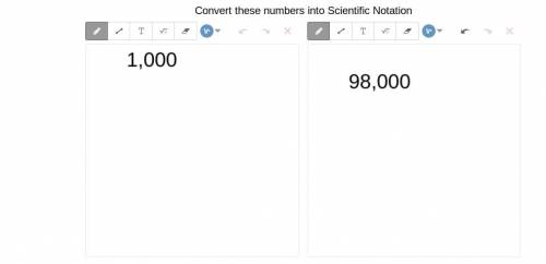 Convert these numbers into Scientific Notation