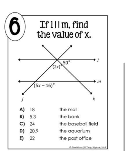 If 1llm, find the value of x