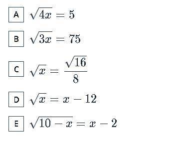 Select all equations that have at least one integer solution.