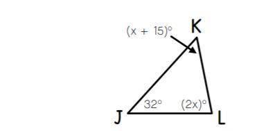What is the measure of angle L?