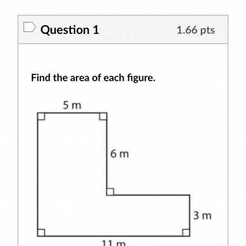 Find the area of the object