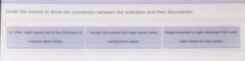 Order the events to show the connection between the scientists and their discoveries. In 1994, radi