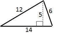 Find the area of this triangle. Be careful - you only need to use two of the numbers!

A. 70 units