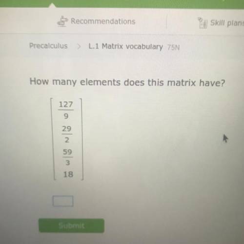 How many elements does this matrix have?