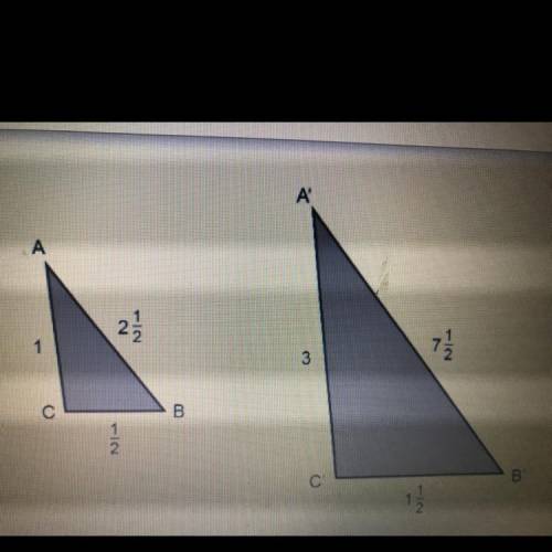 Triangle A'B'C' is a dilation of triangle ABC about point P.

Is this dilation a reduction or enla