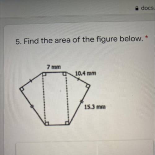 how do I find the area of an irregular hexagon with two side lengths of 7mm two side lengths of 10.