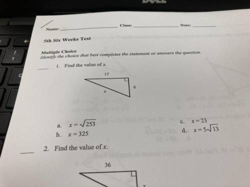 Geometry exam help please