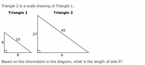 Based on the information in the diagram, what is the length of side b?