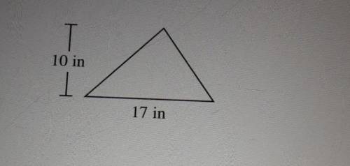 Find the area of this triangle​