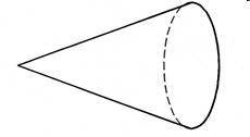 What shape is this figure?
A cone.
cylinder
sphere
cone
pyramid