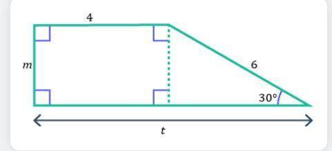6.
Consider the unknown lengths in the given figure.
Fine m.