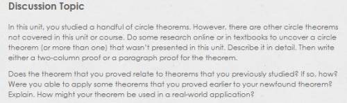 Does the theorem that you proved relate to theorems that you previously studied? If so, how? Were y
