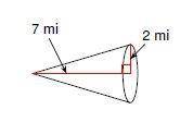 What is the volume of the cone?
Use 3.14 for π, and round to the nearest tenth.