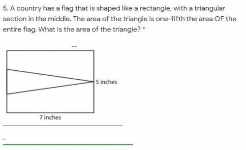 A country has a flag that is shaped like a rectangle, with a triangular section in the middle. The