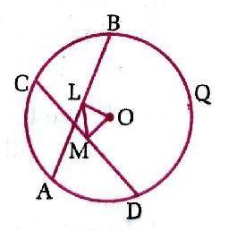Hewwo! ツ

♡ In the given figure , L and M are the mid-points of two equal chords AB and CD of a ci