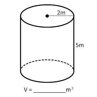 #1: Find the volume of the cylinder below. Use 3.14 for . Round your answer to the nearest tenth, i