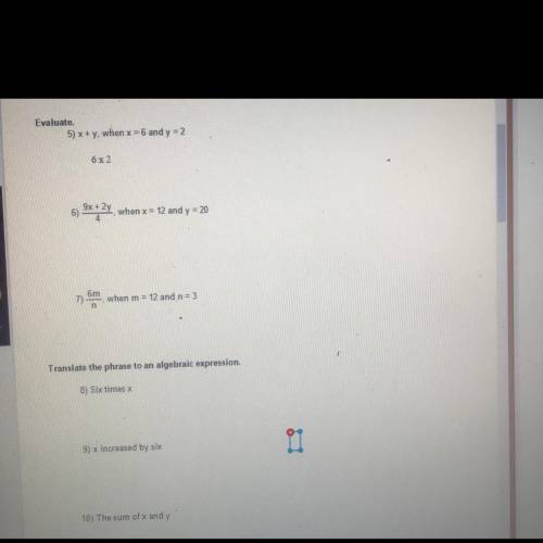 Please need help evaluate the math problems