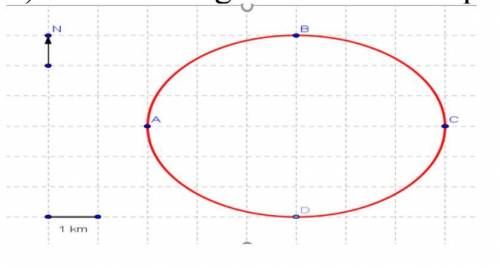 An object moves from point A to B to C to D and finally to A

 along the circle shown in the figur