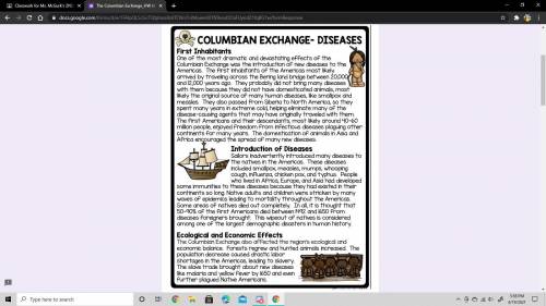 NEED help I've been on this for like 2 hours

this is about The Columbian Exchange
and pls tell me