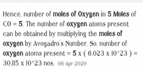 How many moles of Oxygen in 5moles of C? 
1C +2O > 1 CO2