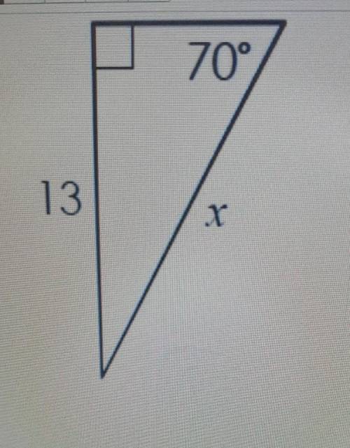 What does x equal to in this problem​