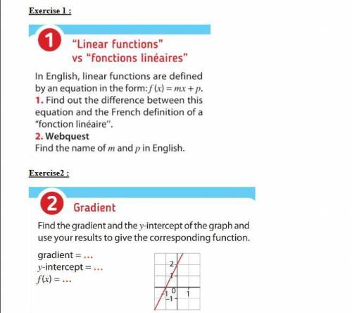 Hello everyone please help me for the exercise mathematics in english