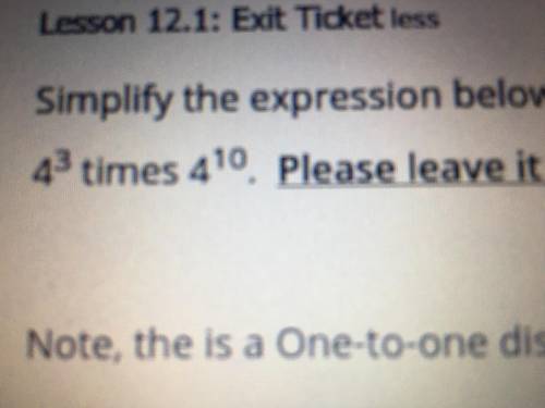 “Simplify the expression below”

4*3 x 4*10 
FOURTEEN POINTS AND WILL GIVE HURRYYY