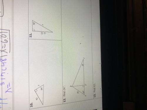 I need help trigonometry finding missing sides