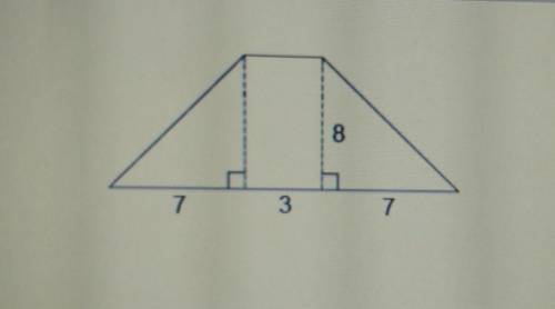 What is the area of this trapezoid? ​
