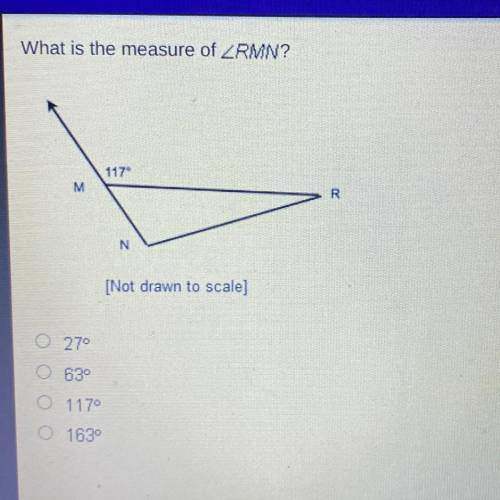 What is the measure of RMN( don’t understand how to get the answer) PLZZZ HELP.