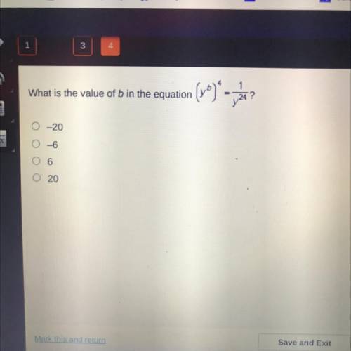 What is the value of b in the equation.....