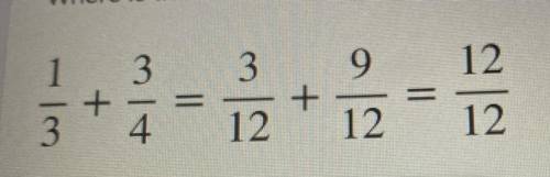 Where is the mistake in the following problem?

1) 3/12
2)9/12
3)3/4
4)1/3