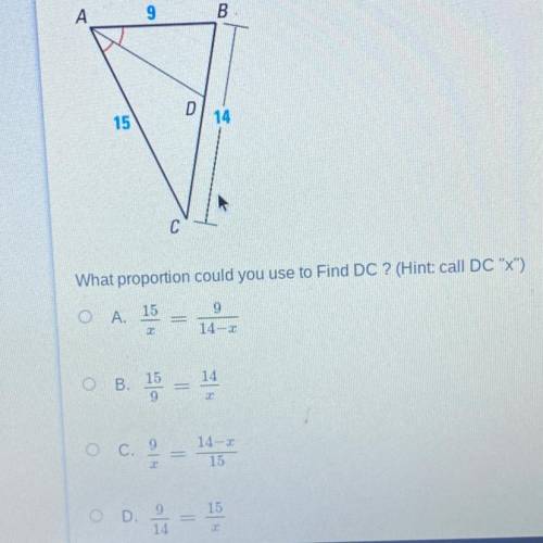 What proportion could you use to Find DC?