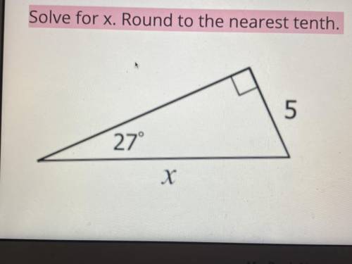 Solve x round to nearest tenth