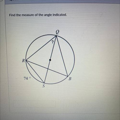 Find the measure of the angle indicated
