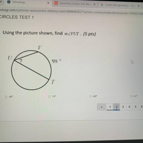 Using the picture shown, find m
?
98 0
