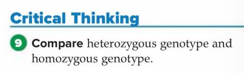 Compare heter0zygous genotype and hom0zygous genotype
